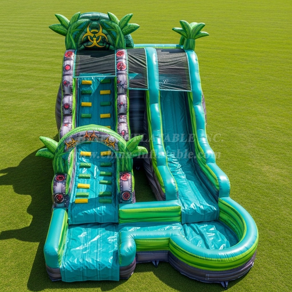 T8-5841 Toxic Theme Inflatable Water Slide