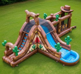 T8-5876 Wild West Theme Inflatable Water Slide