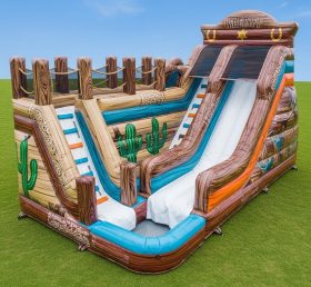 T8-5879 Wild West Theme Inflatable Water Slide