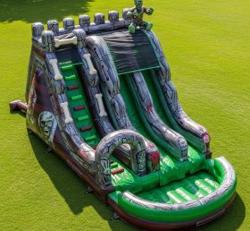 T8-5907 Zombie Theme Inflatable Water Slide