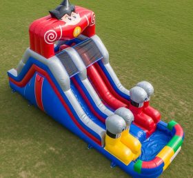 T8-7114 Astro Boy Theme Inflatable Water Slide