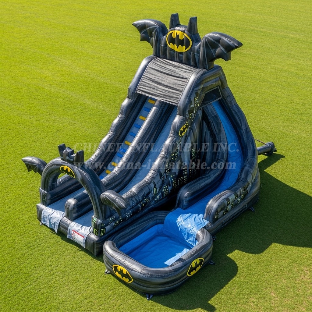 T8-7143 Batman Theme Inflatable Water Slide