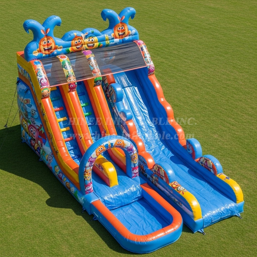 T8-7170 Blippi Wonders Theme Inflatable Water Slide