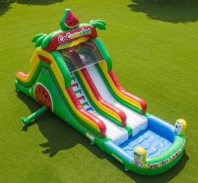 T8-7200 Cocomelon Theme Inflatable Water Slide