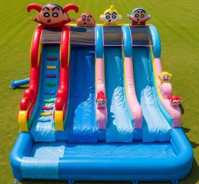T8-7206 Crayon Shin-chan Theme Inflatable Water Slide