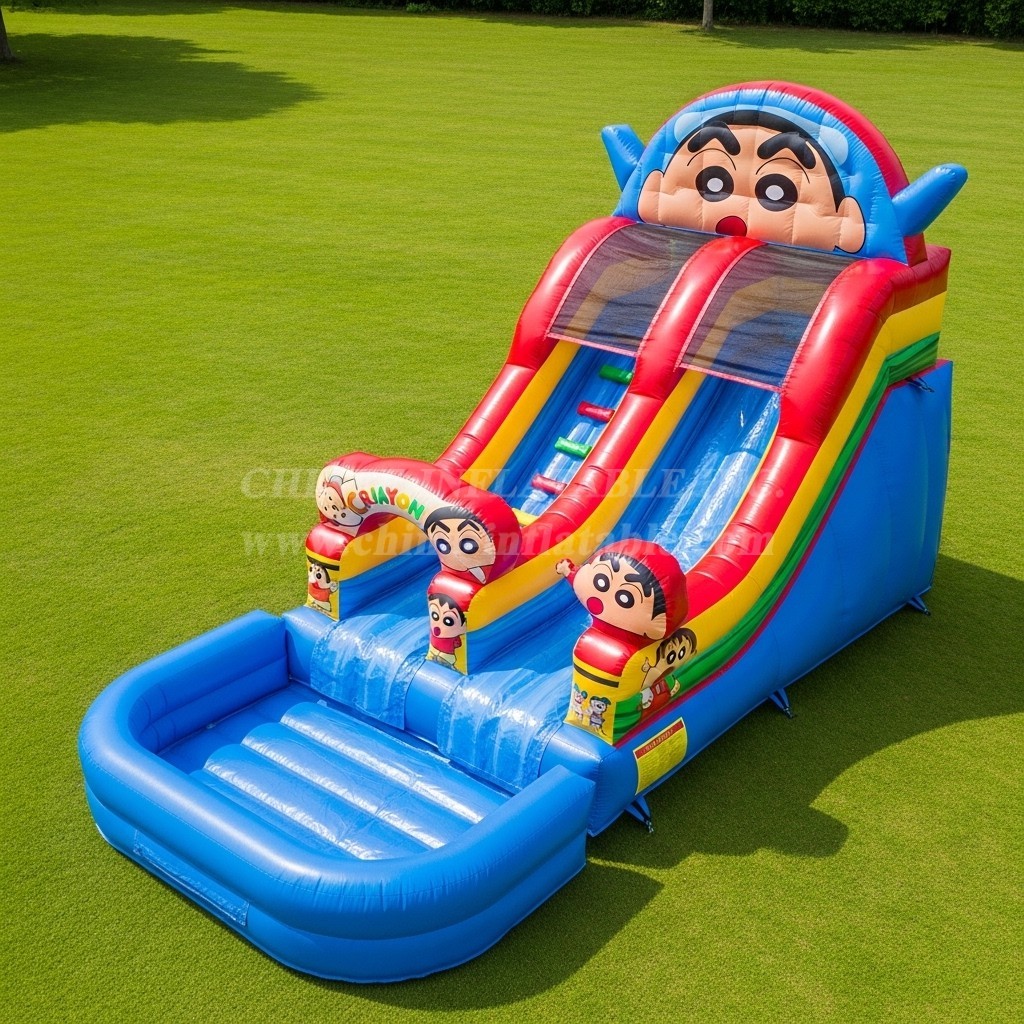 T8-7208 Crayon Shin-chan Theme Inflatable Water Slide
