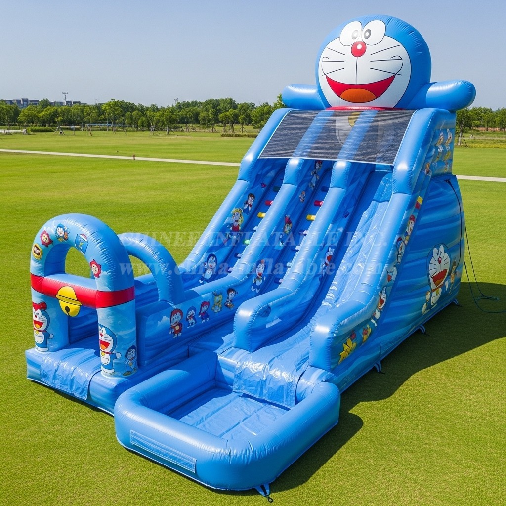 T8-7223 Doraemon Theme Inflatable Water Slide