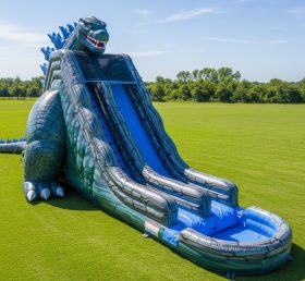 T8-7243 Godzilla Theme Inflatable Water Slide