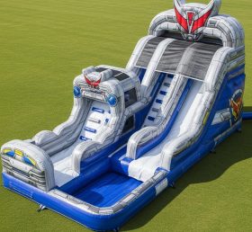 T8-7253 Gundam Theme Inflatable Water Slide