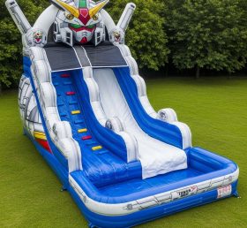 T8-7258 Gundam Theme Inflatable Water Slide