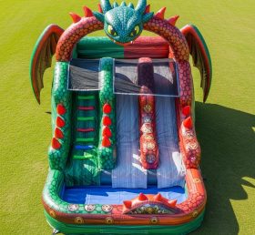 T8-7270 How to Train Your Dragon Theme Inflatable Water Slide