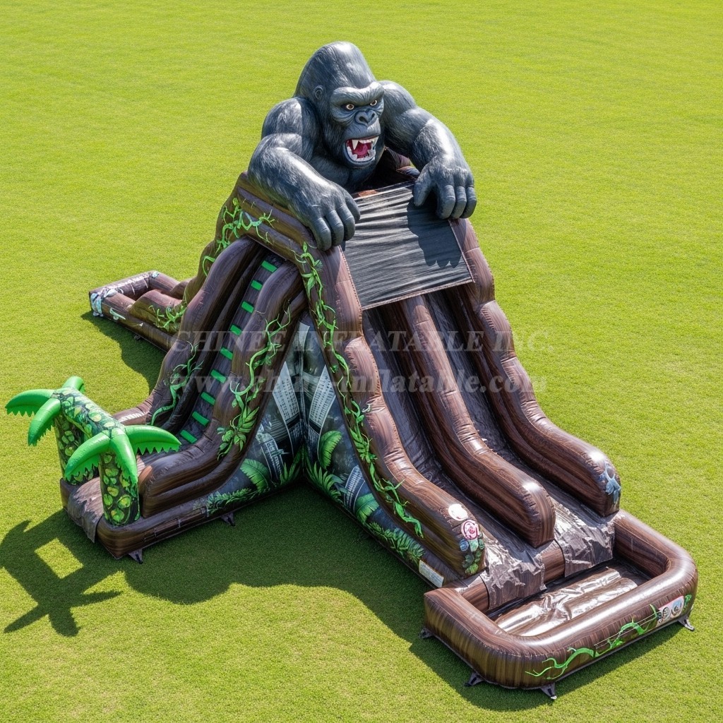 T8-7277 King Kong Theme Inflatable Water Slide