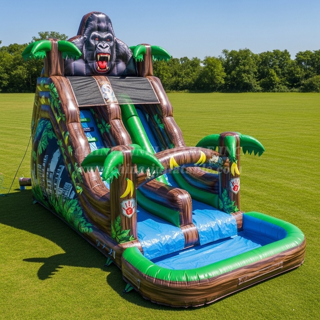 T8-7278 King Kong Theme Inflatable Water Slide