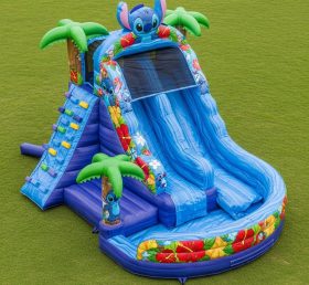 T8-7291 Lilo & Stitch Theme Inflatable Water Slide