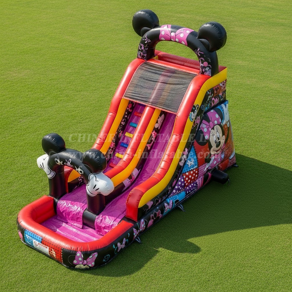 T8-7317 Mickey & Minnie Theme Inflatable Water Slide