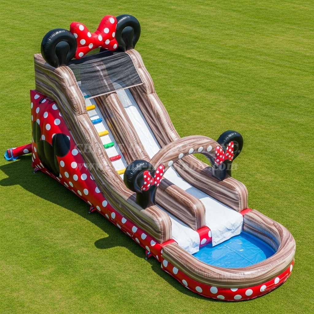T8-7318 Mickey & Minnie Theme Inflatable Water Slide