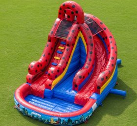 T8-7339 Miraculous Ladybug Theme Inflatable Water Slide