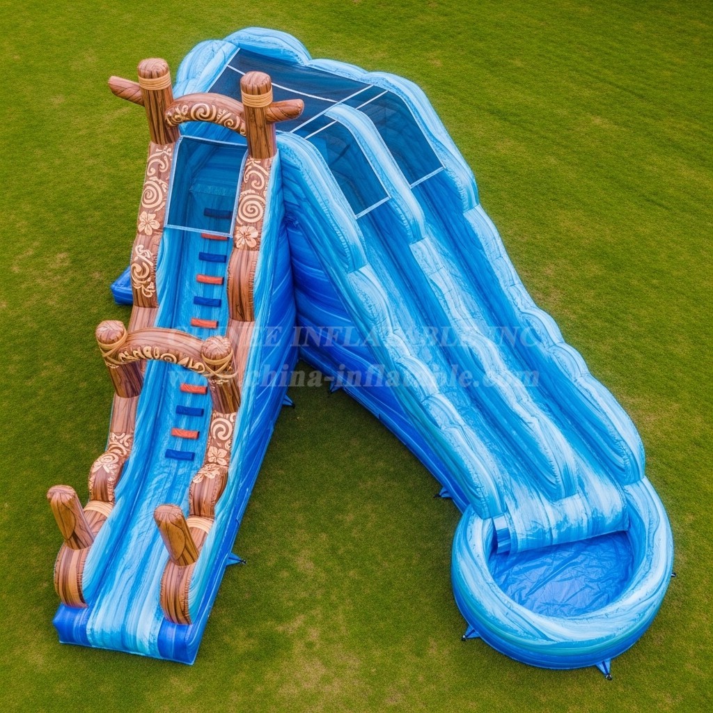 T8-7343 Moana Theme Inflatable Water Slide