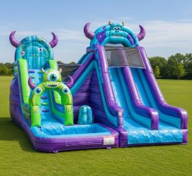 T8-7348 Monsters Inc Theme Inflatable Water Slide