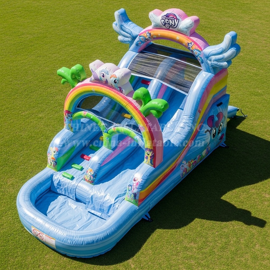 T8-7355 My Little Pony Theme Inflatable Water Slide