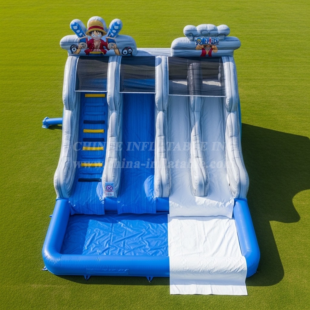 T8-7375 One Piece Theme Inflatable Water Slide