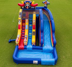 T8-7376 One Piece Theme Inflatable Water Slide