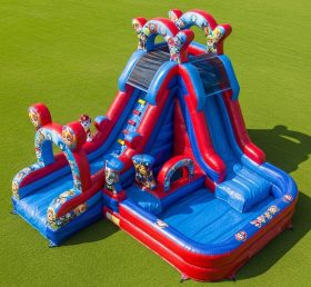 T8-7378 Paw Patrol Theme Inflatable Water Slide