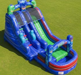 T8-7397 PJ Masks Theme Inflatable Water Slide
