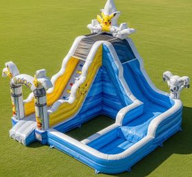 T8-7403 Pokemon Theme Inflatable Water Slide