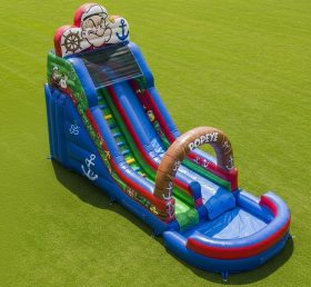 T8-7408 Popeye Theme Inflatable Water Slide