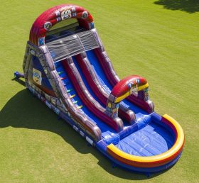 T8-7426 Roblox Theme Inflatable Water Slide
