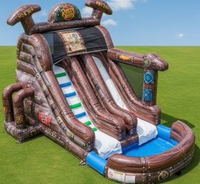 T8-7430 Rusty Rivets Theme Inflatable Water Slide