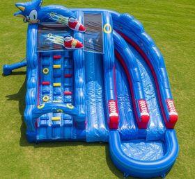T8-7472 Sonic Theme Inflatable Water Slide