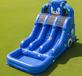 T8-7474 Sonic Theme Inflatable Water Slide