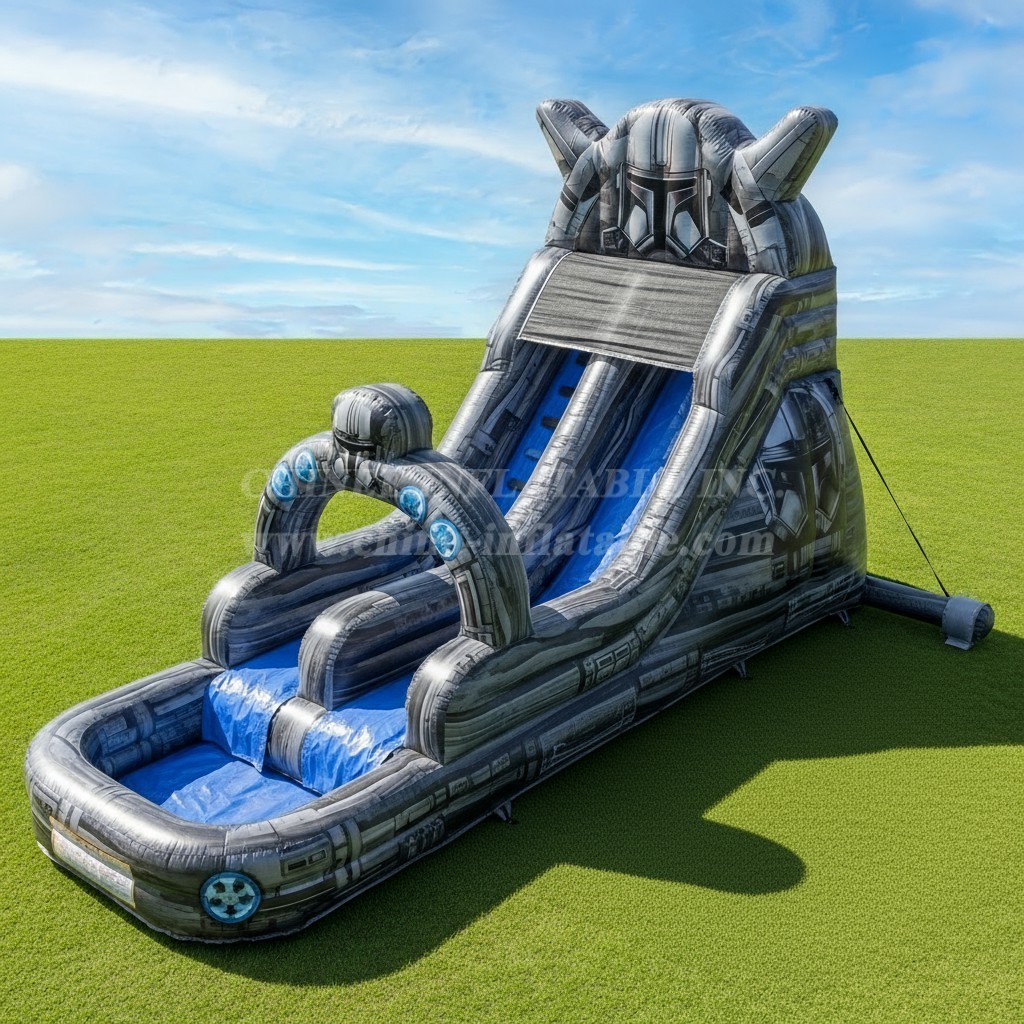 T8-7488 Star Wars Theme Inflatable Water Slide