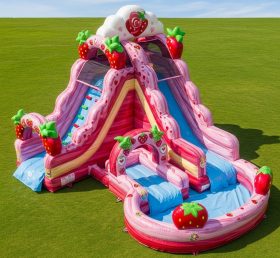 T8-7494 Strawberry Shortcake Theme Inflatable Water Slide