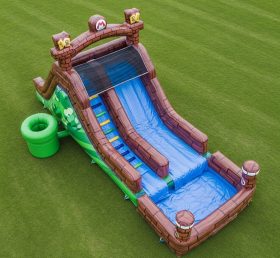 T8-7510 Super Mario Theme Inflatable Water Slide