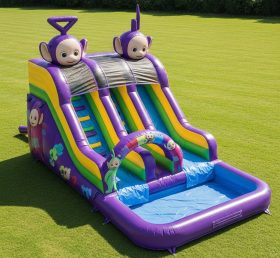 T8-7514 Teletubbies Theme Inflatable Water Slide