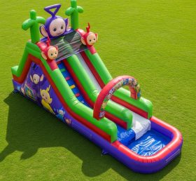 T8-7517 Teletubbies Theme Inflatable Water Slide