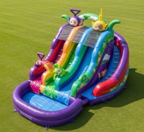 T8-7518 Teletubbies Theme Inflatable Water Slide