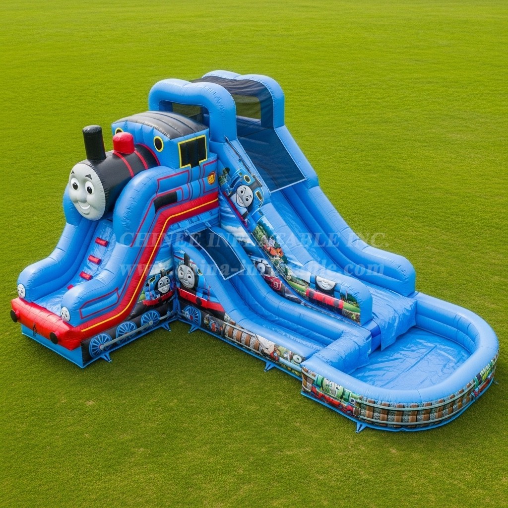 T8-7560 Thomas & Friends Theme Inflatable Water Slide
