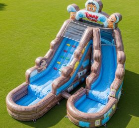 T8-7569 Timmy Time Theme Inflatable Water Slide