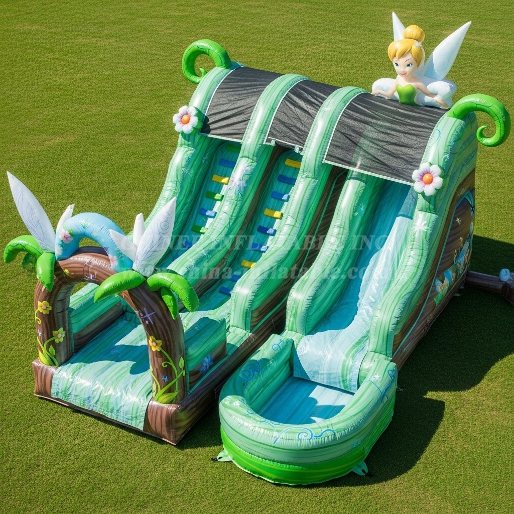 T8-7573 Tinker Bell Theme Inflatable Water Slide