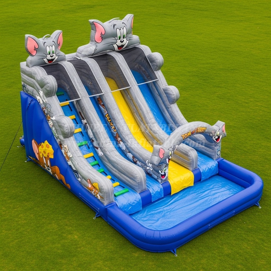 T8-7582 Tom and Jerry Theme Inflatable Water Slide