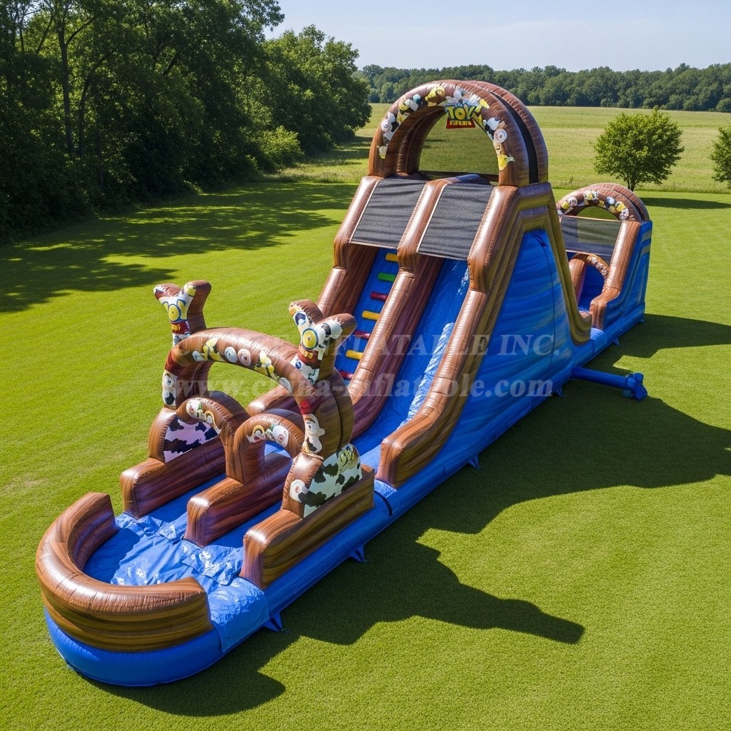 T8-7589 Toy Story Theme Inflatable Water Slide