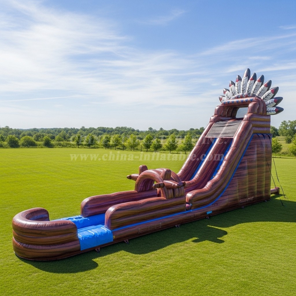 T8-7624 American Indian Theme Giant Slide