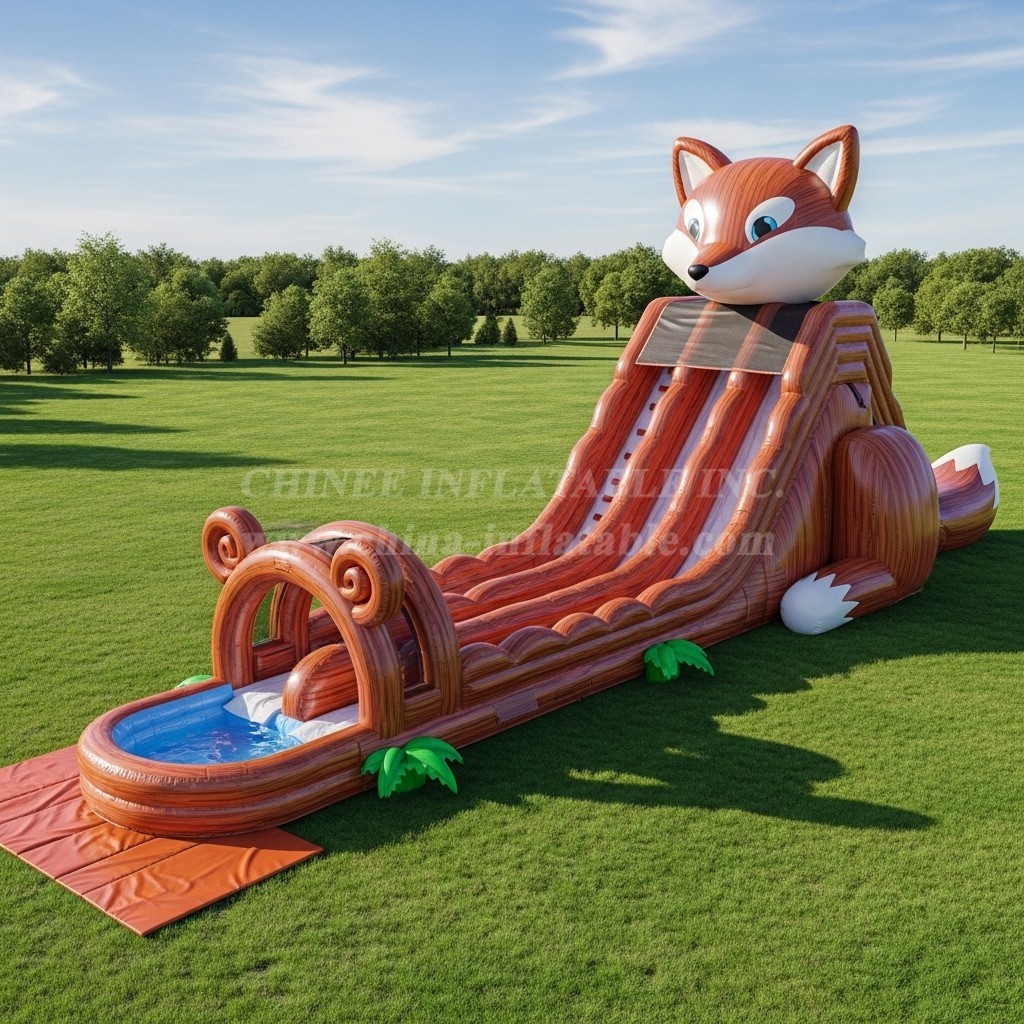 T8-7672 Fox Theme Giant Slide