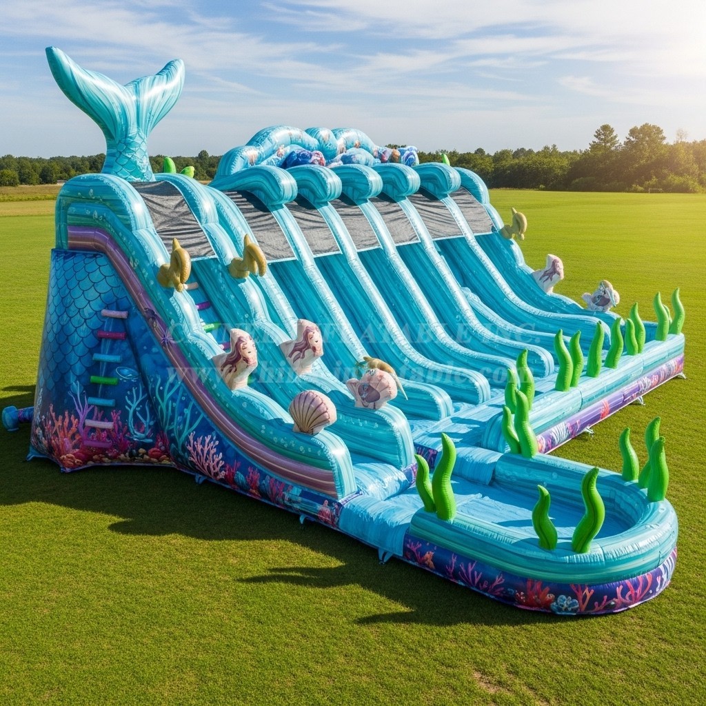 T8-7687 Mermaid Theme Giant Slide