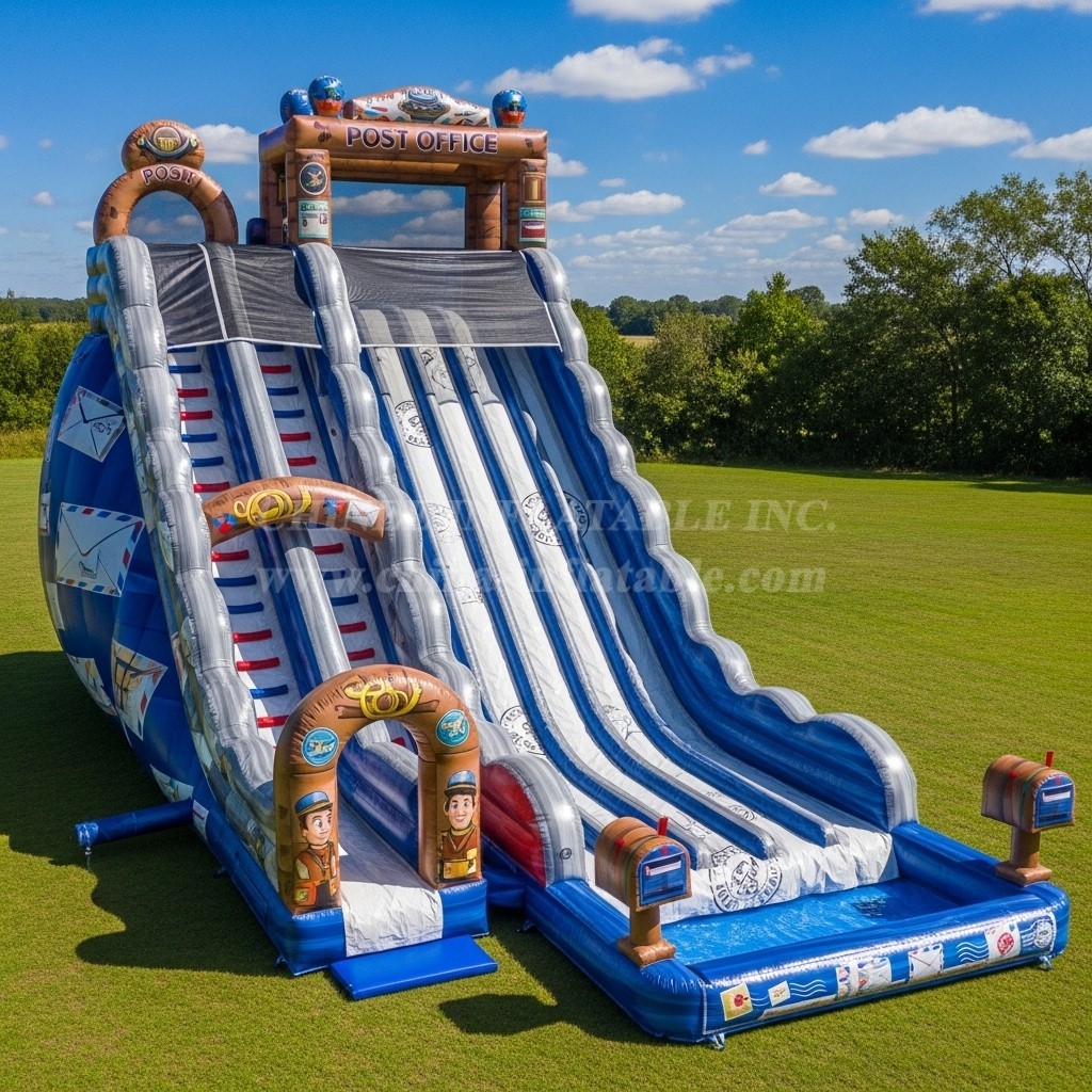 T8-7707 Post Office Theme Giant Slide