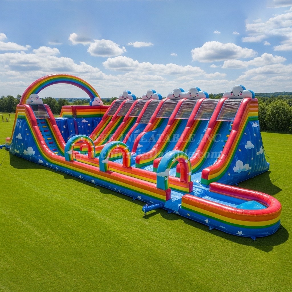 T8-7709 Rainbow Theme Giant Slide